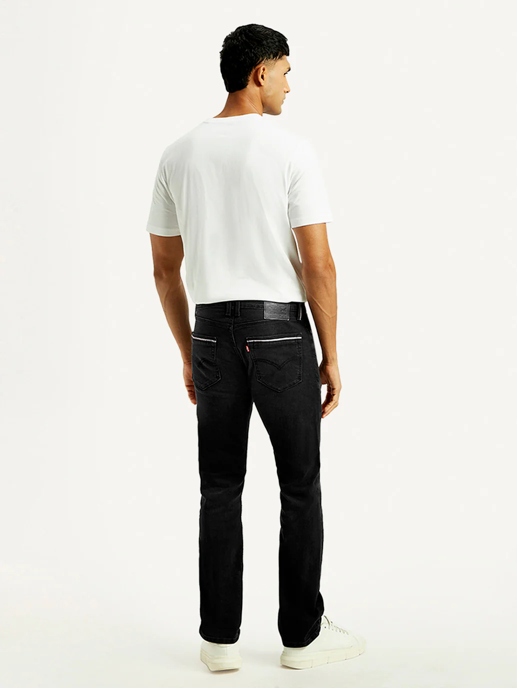 Men's 513 Black Slim Straight Fit Mid Rise Jeans - Image 5