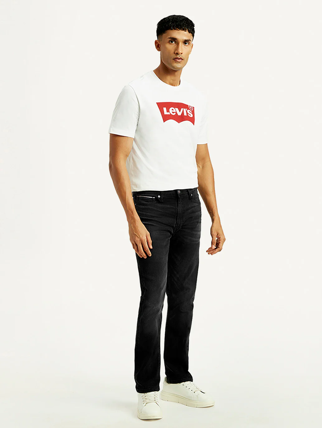 Men's 513 Black Slim Straight Fit Mid Rise Jeans - Image 7