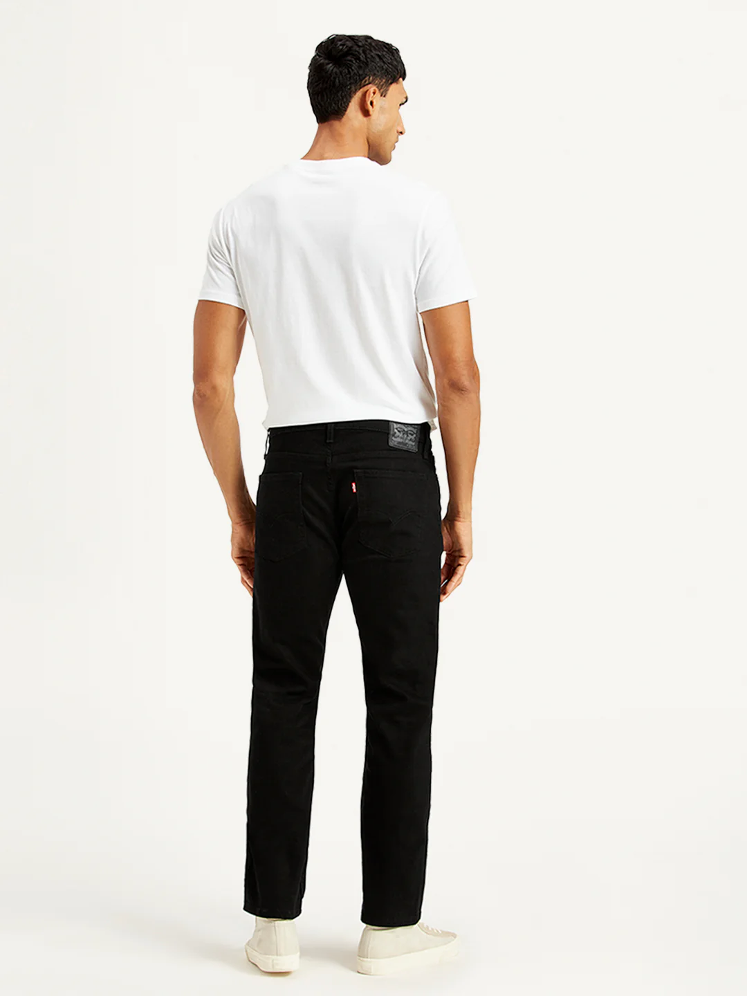 Men's 513 Black Slim Straight Fit Mid Rise Jeans - Image 3