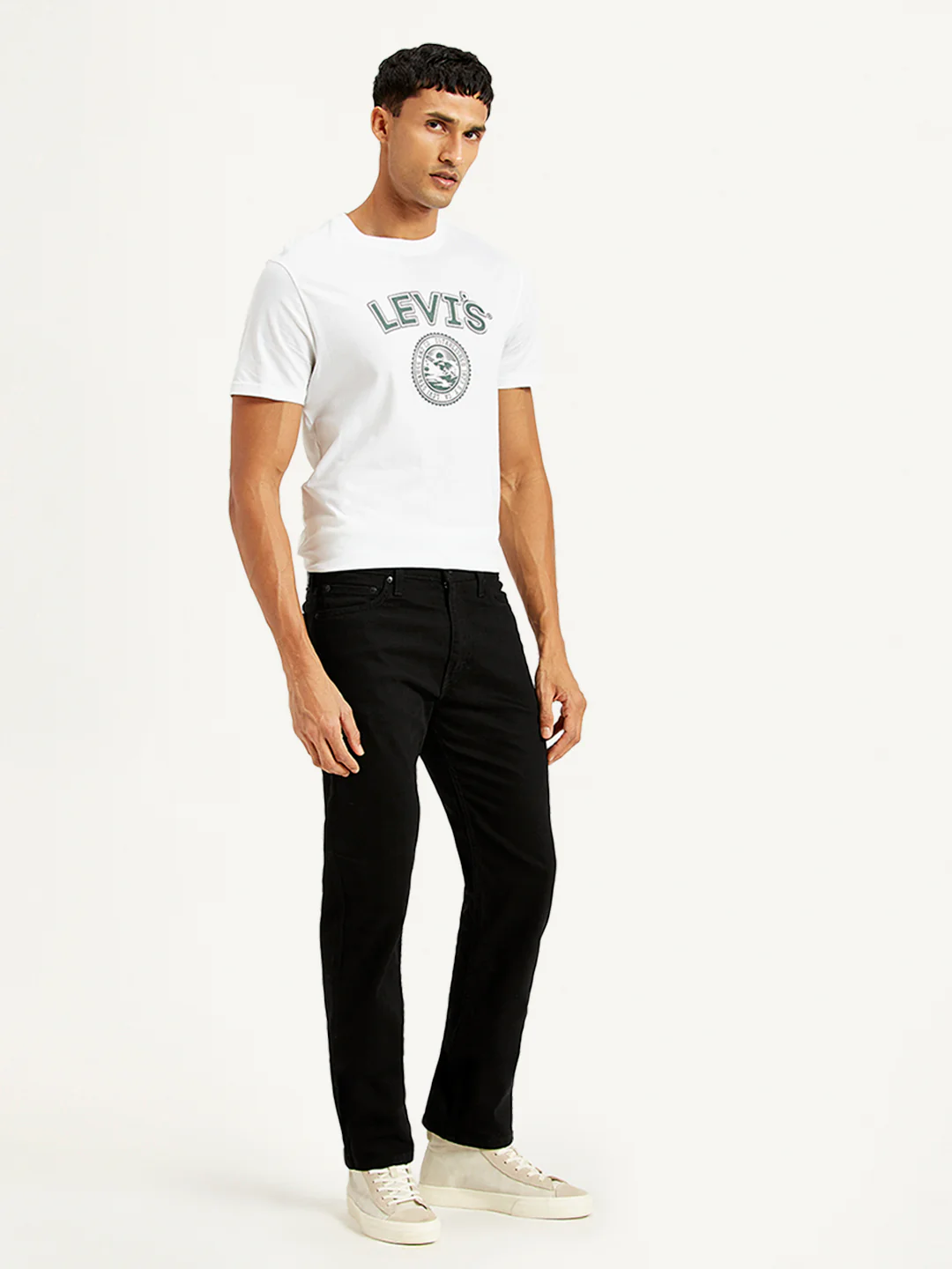 Men's 513 Black Slim Straight Fit Mid Rise Jeans - Image 5