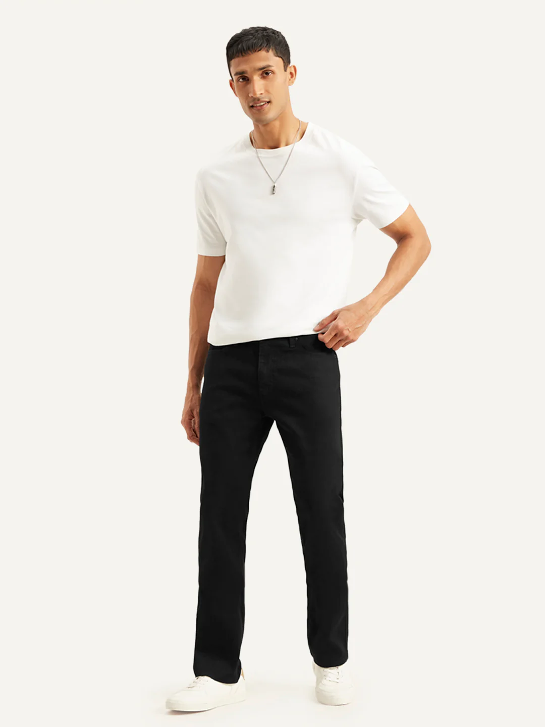 Men's 513 Black Slim Straight Fit Mid Rise Jeans - Image 6