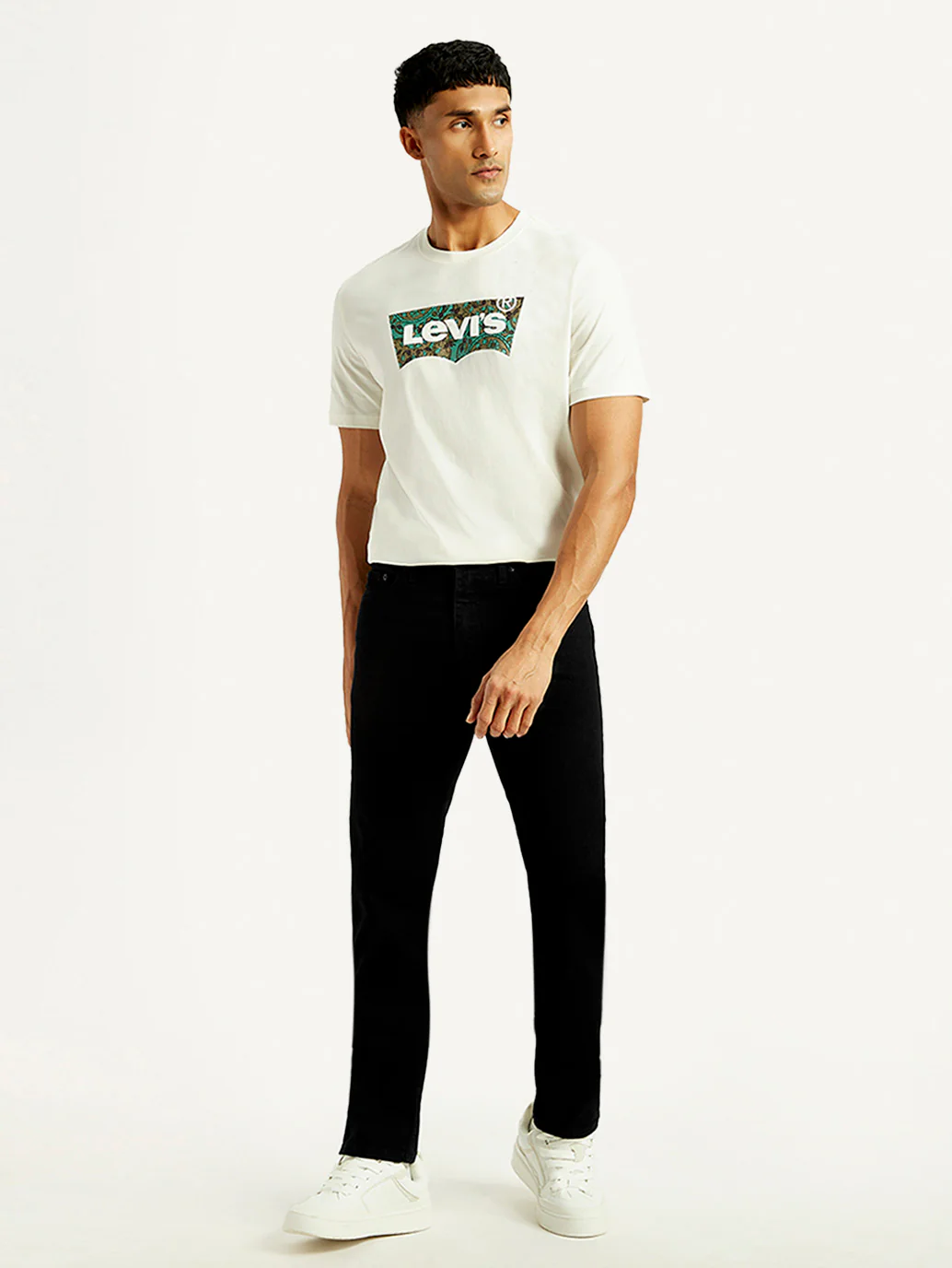Men's 513 Black Slim Straight Fit Mid Rise Jeans - Image 2