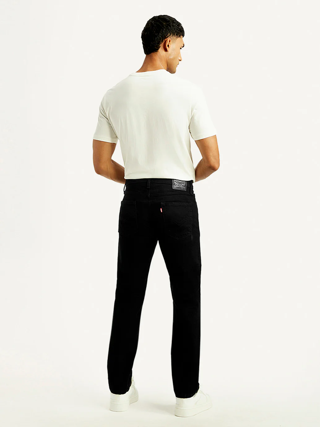 Men's 513 Black Slim Straight Fit Mid Rise Jeans - Image 5