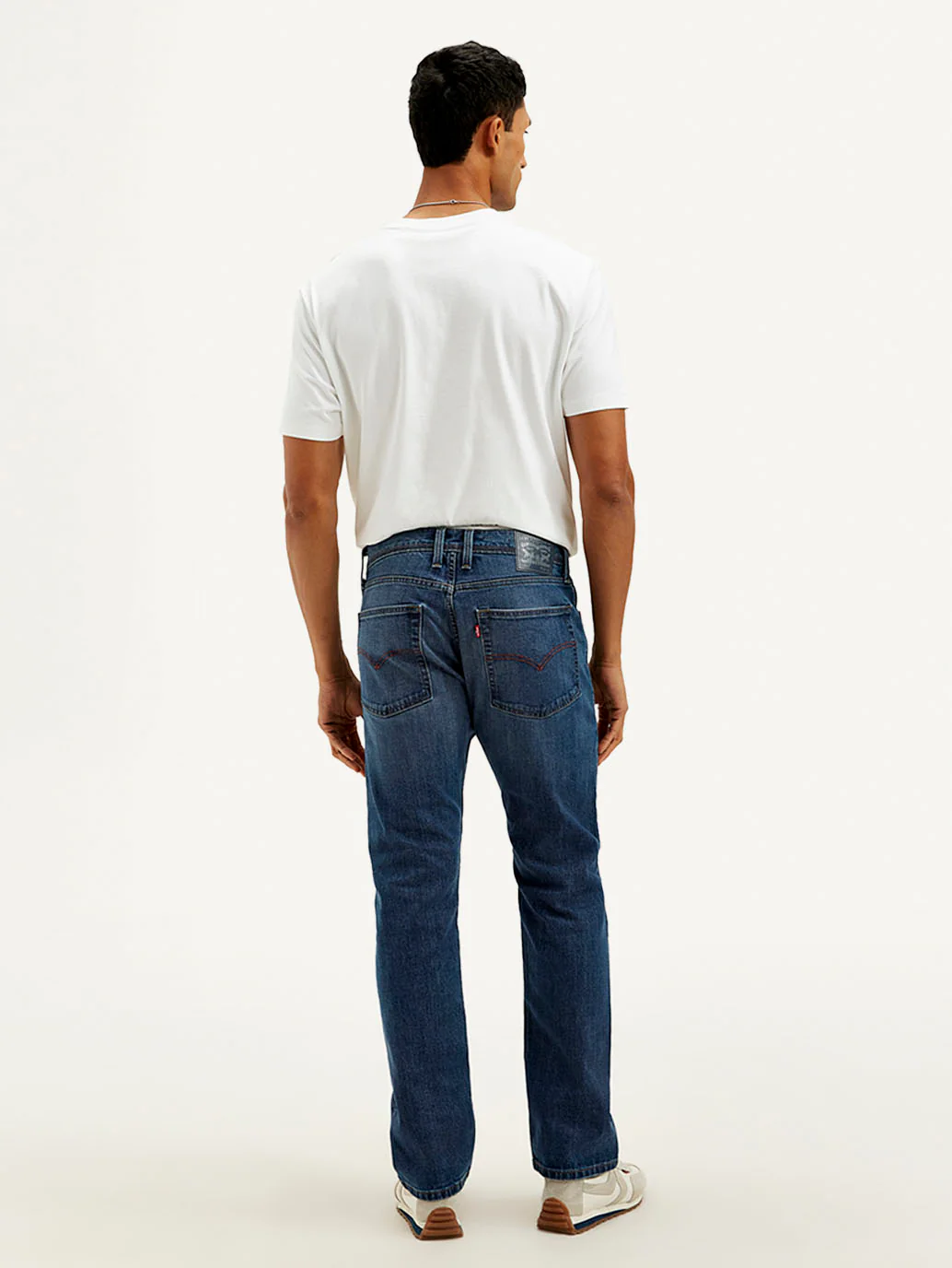 Men's 513 Blue Slim Straight Fit Mid Rise Jeans - Image 3