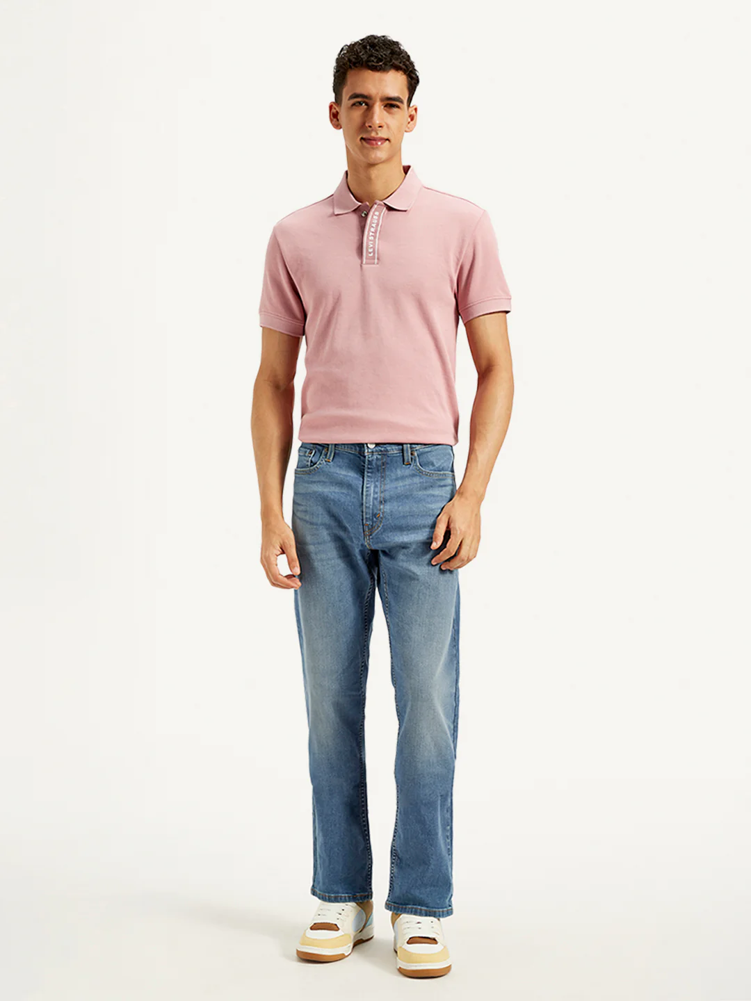 Men's 513 Blue Slim Straight Fit Mid Rise Jeans - Image 2