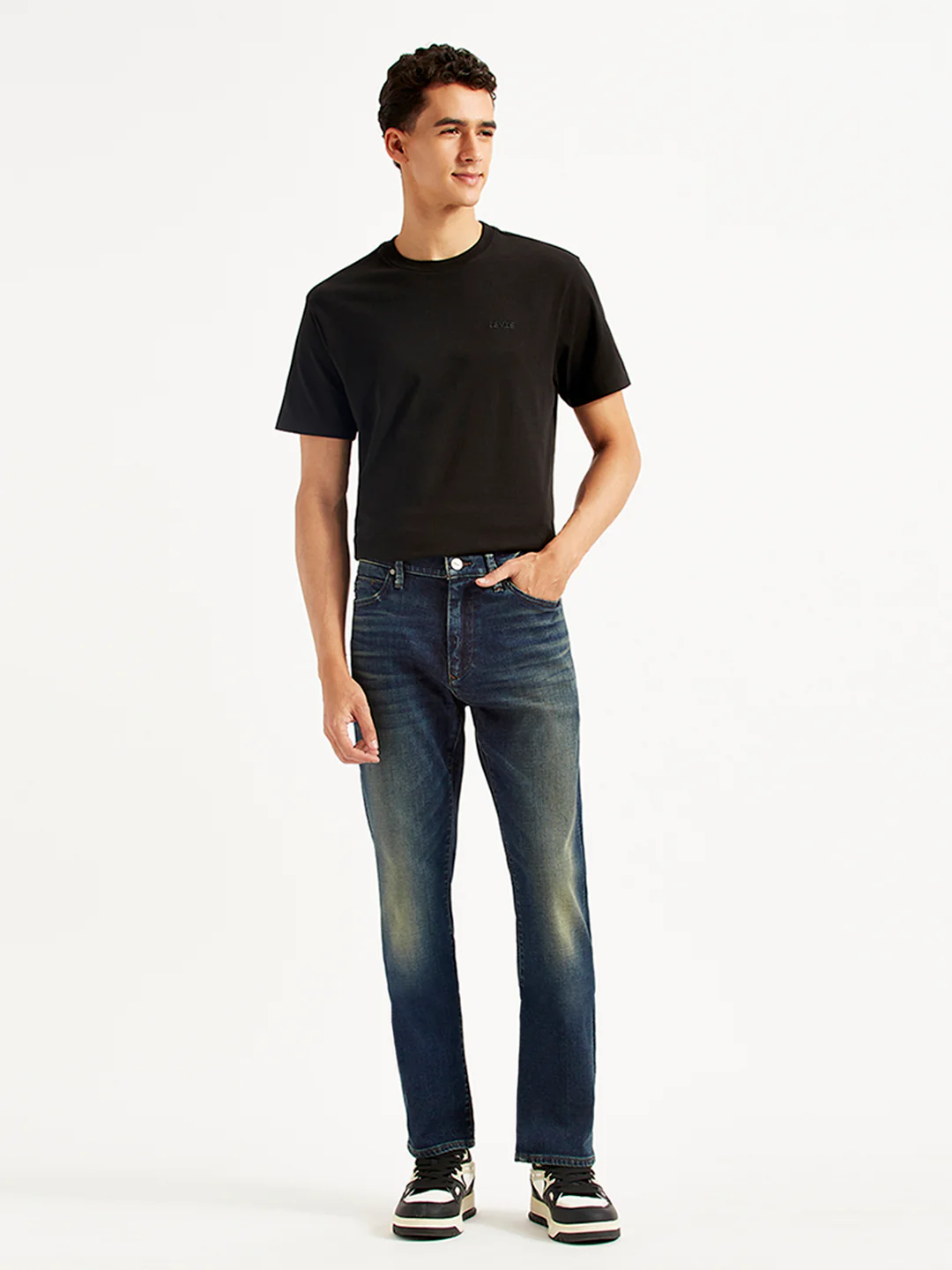 Men's Redloop 513 Slim Straight Fit Mid Rise Jeans - Image 2