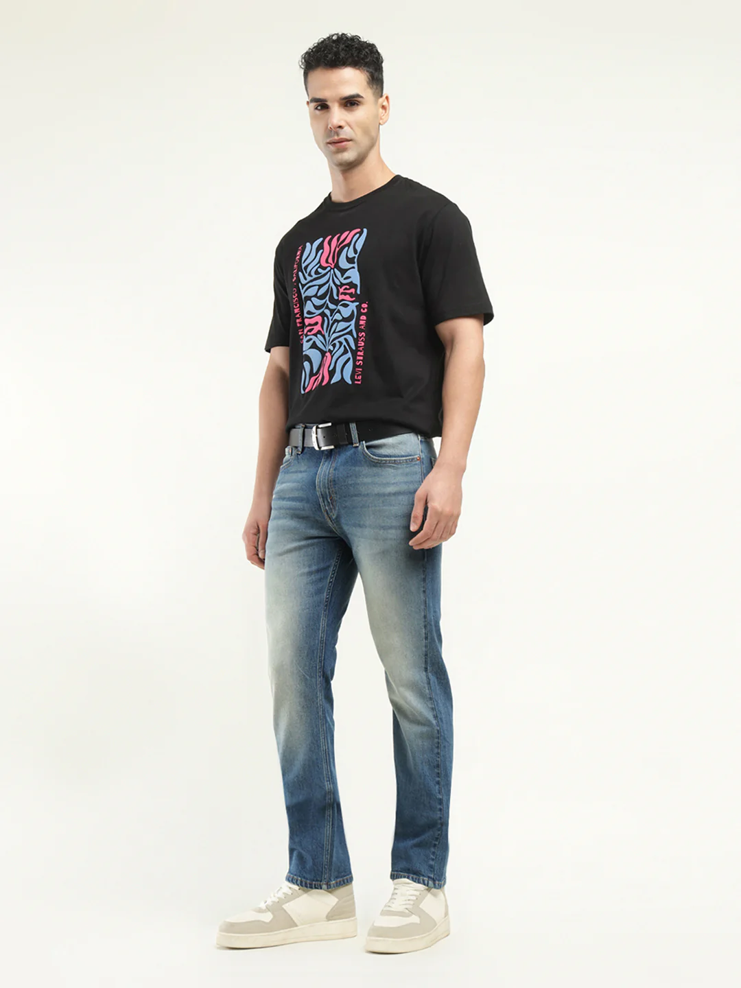 Men's 513 Indigo Slim Straight Fit Mid Rise Jeans