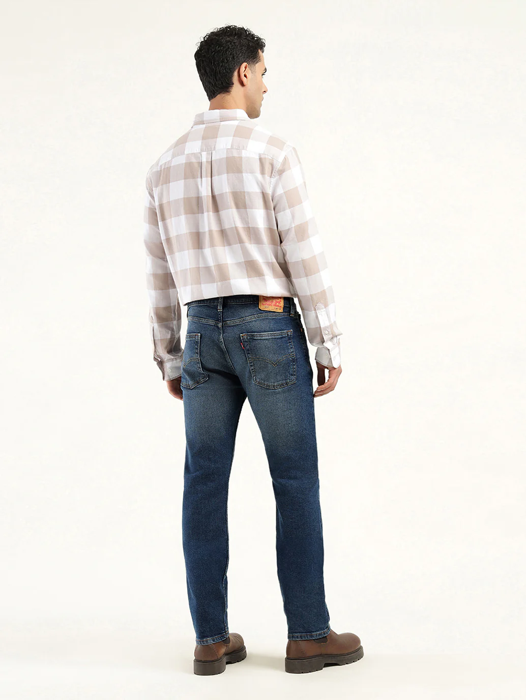 Men's 513 Indigo Slim Straight Fit Mid Rise Jeans - Image 3