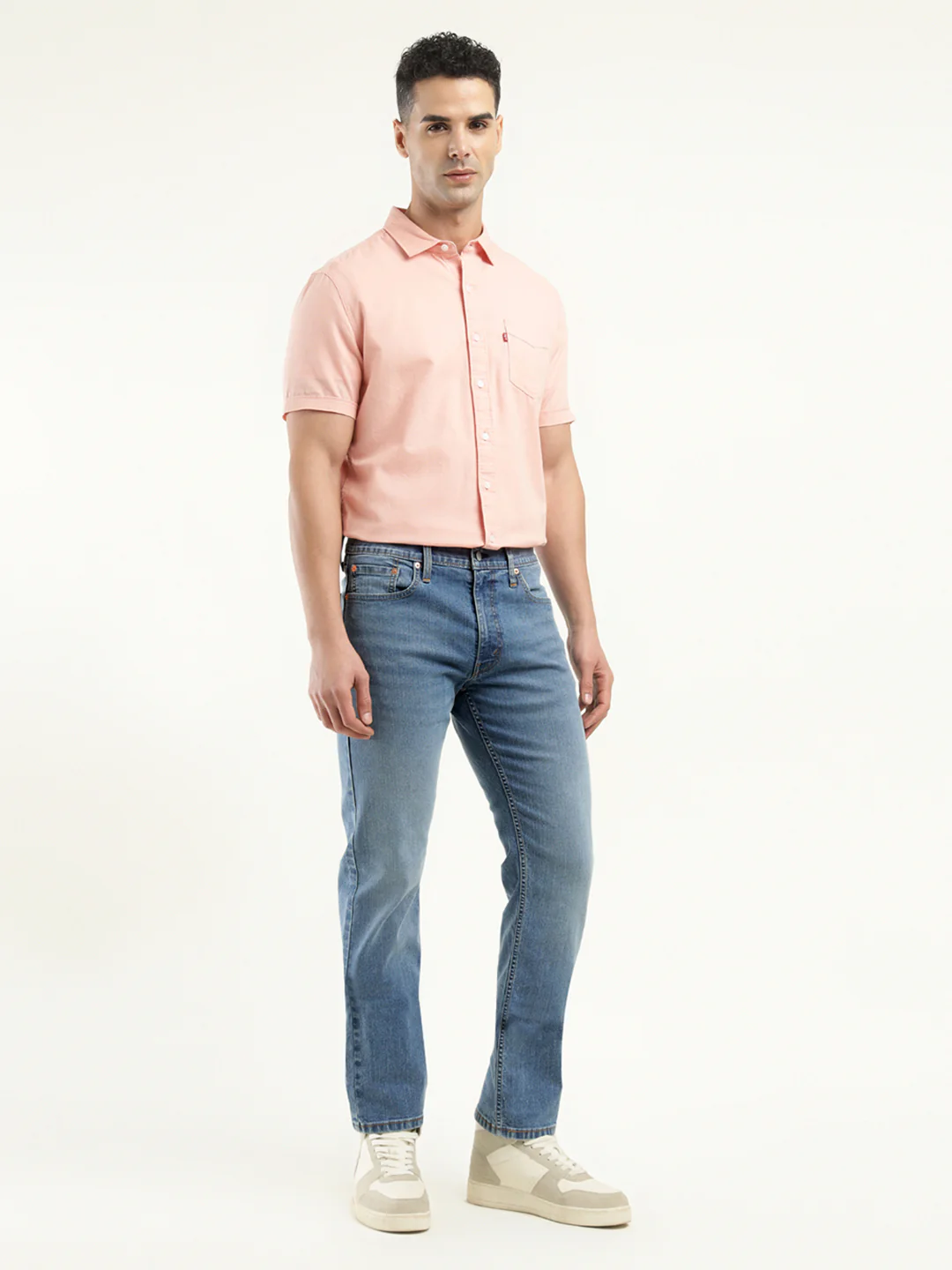 Men's 513 Indigo Slim Straight Fit Mid Rise Jeans - Image 5