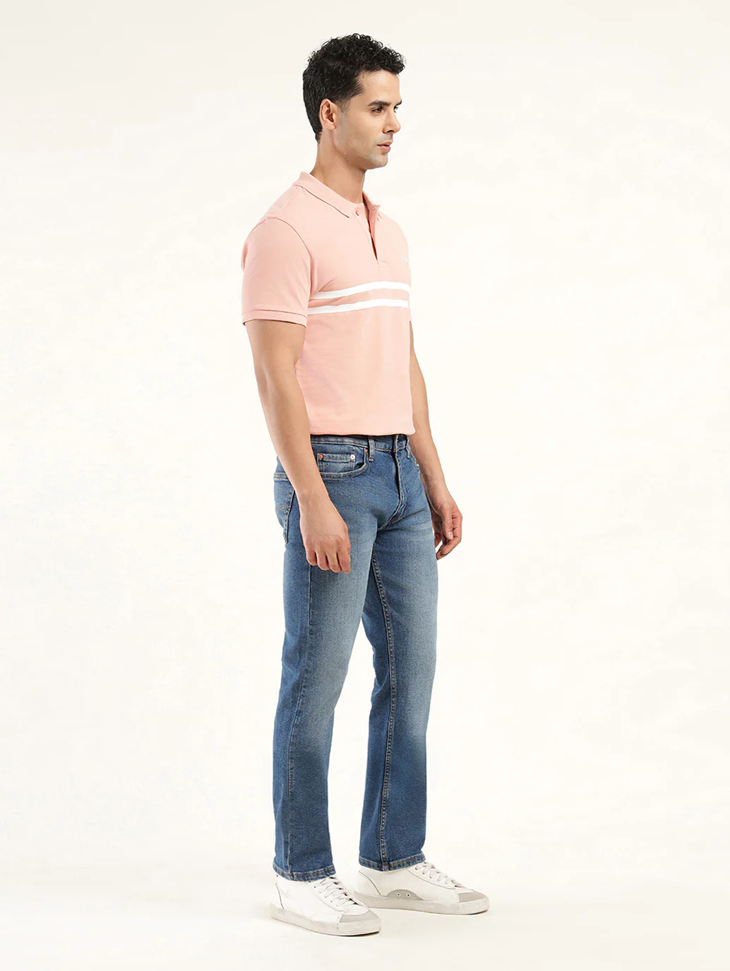 Men's 513 Indigo Slim Straight Fit Mid Rise Jeans - Image 6