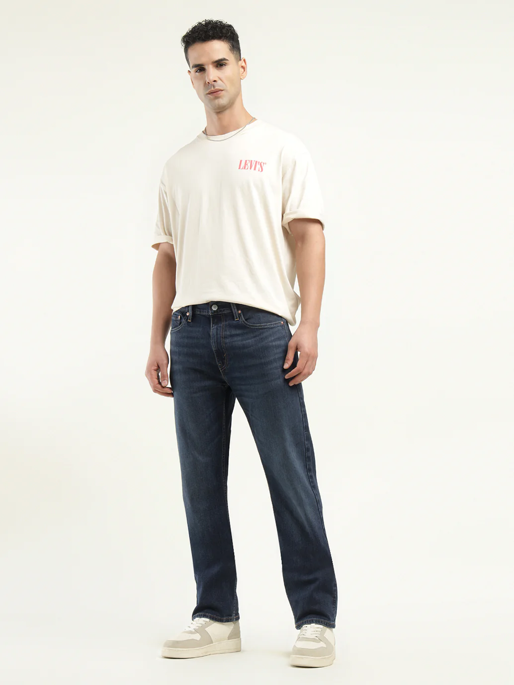 Men's 513 Indigo Slim Straight Fit Mid Rise Jeans - Image 2