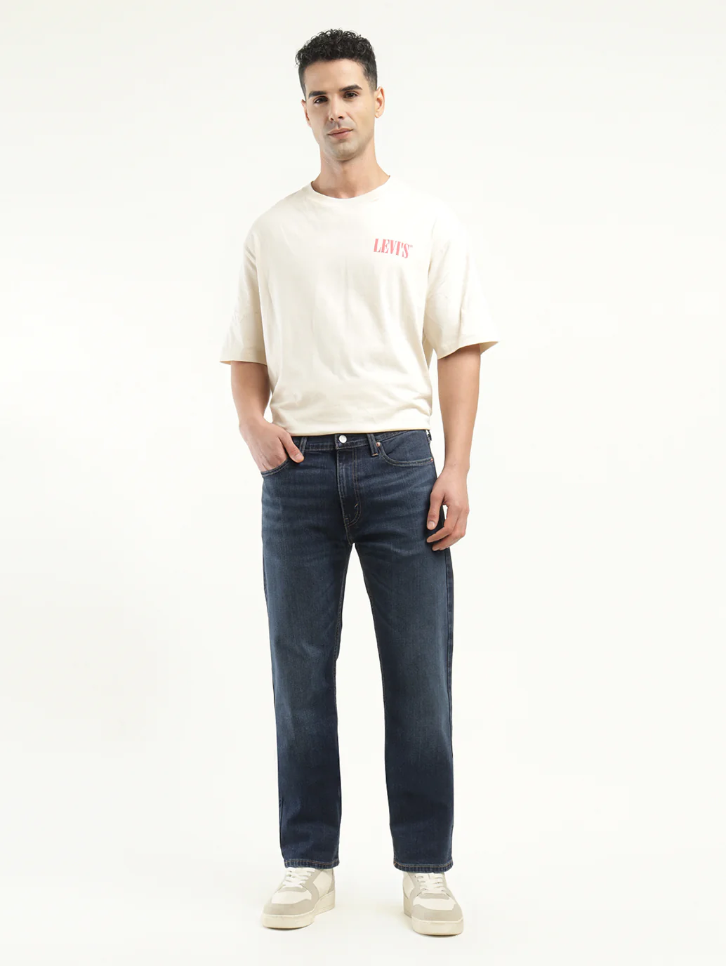 Men's 513 Indigo Slim Straight Fit Mid Rise Jeans - Image 3