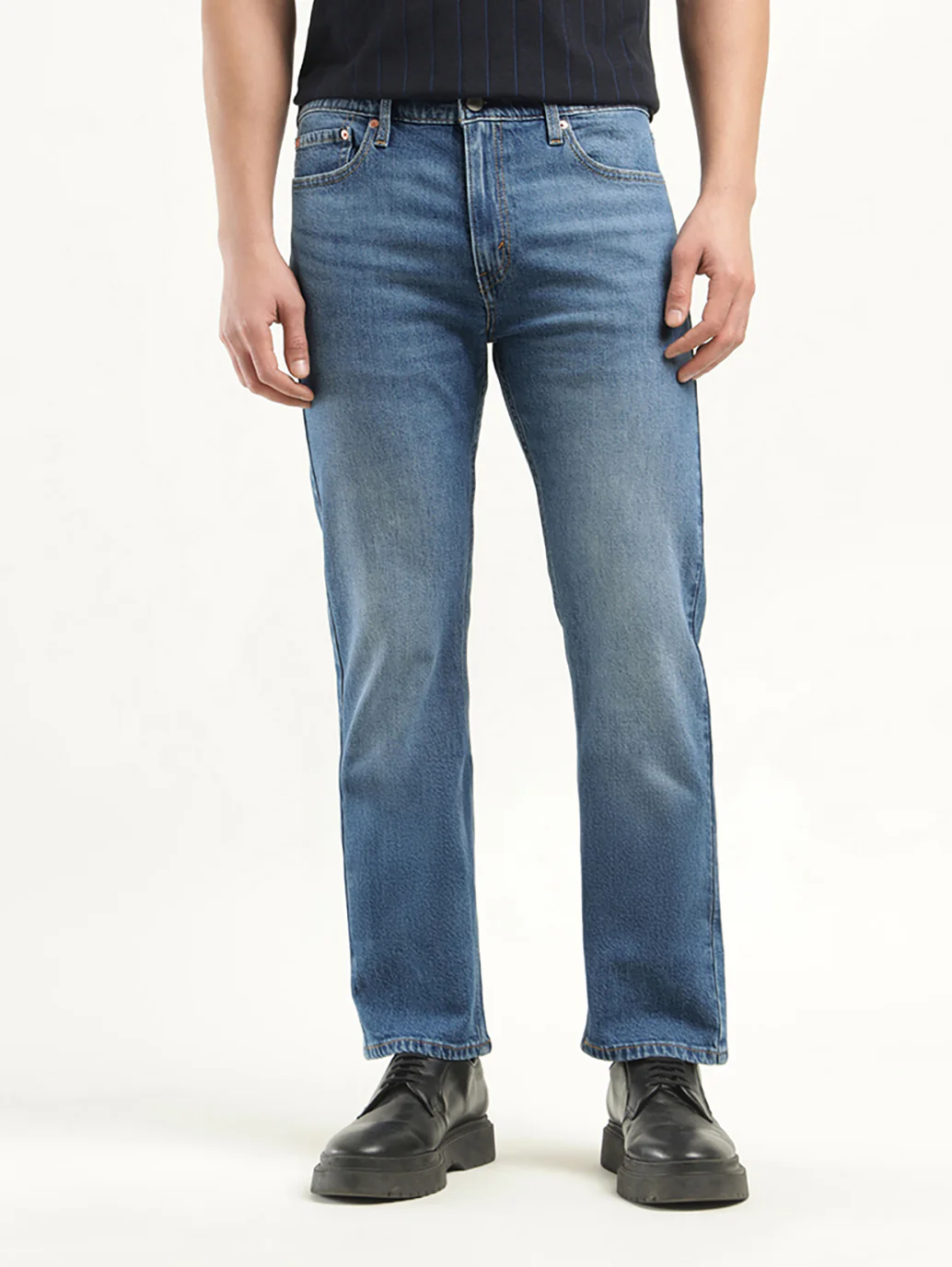 Men's 513 Indigo Slim Straight Fit Mid Rise Jeans - Image 5