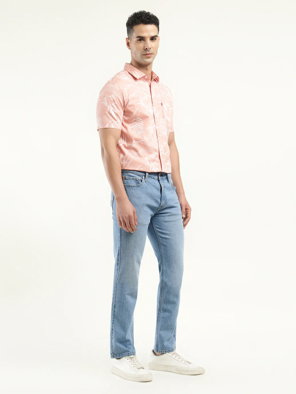Men's 513 Indigo Slim Straight Fit Mid Rise Jeans - Image 6