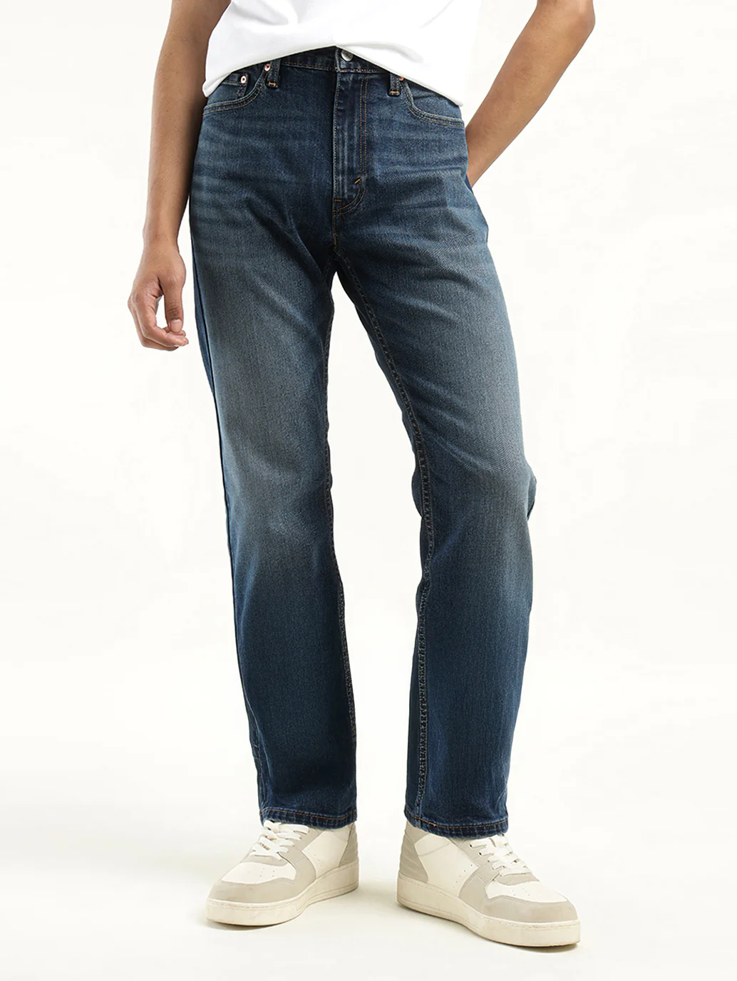 Men's 513 Indigo Slim Straight Fit Mid Rise Jeans - Image 5