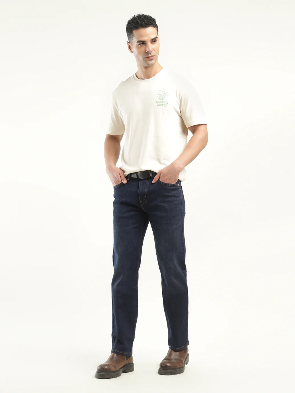 Men's 513 Indigo Slim Straight Fit Mid Rise Jeans