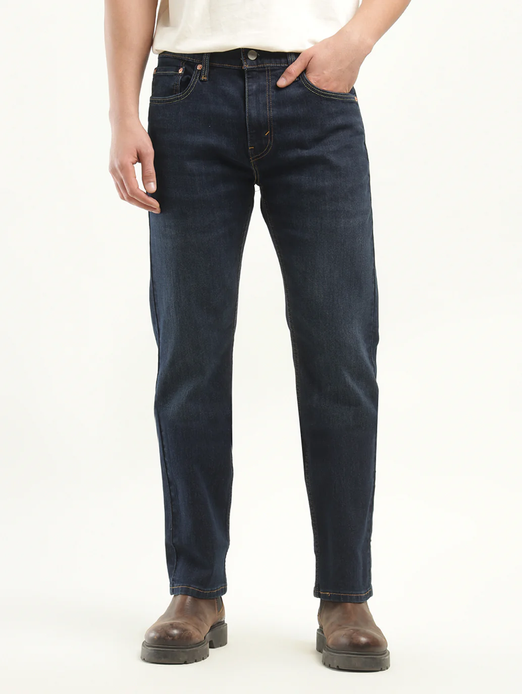 Men's 513 Indigo Slim Straight Fit Mid Rise Jeans - Image 5