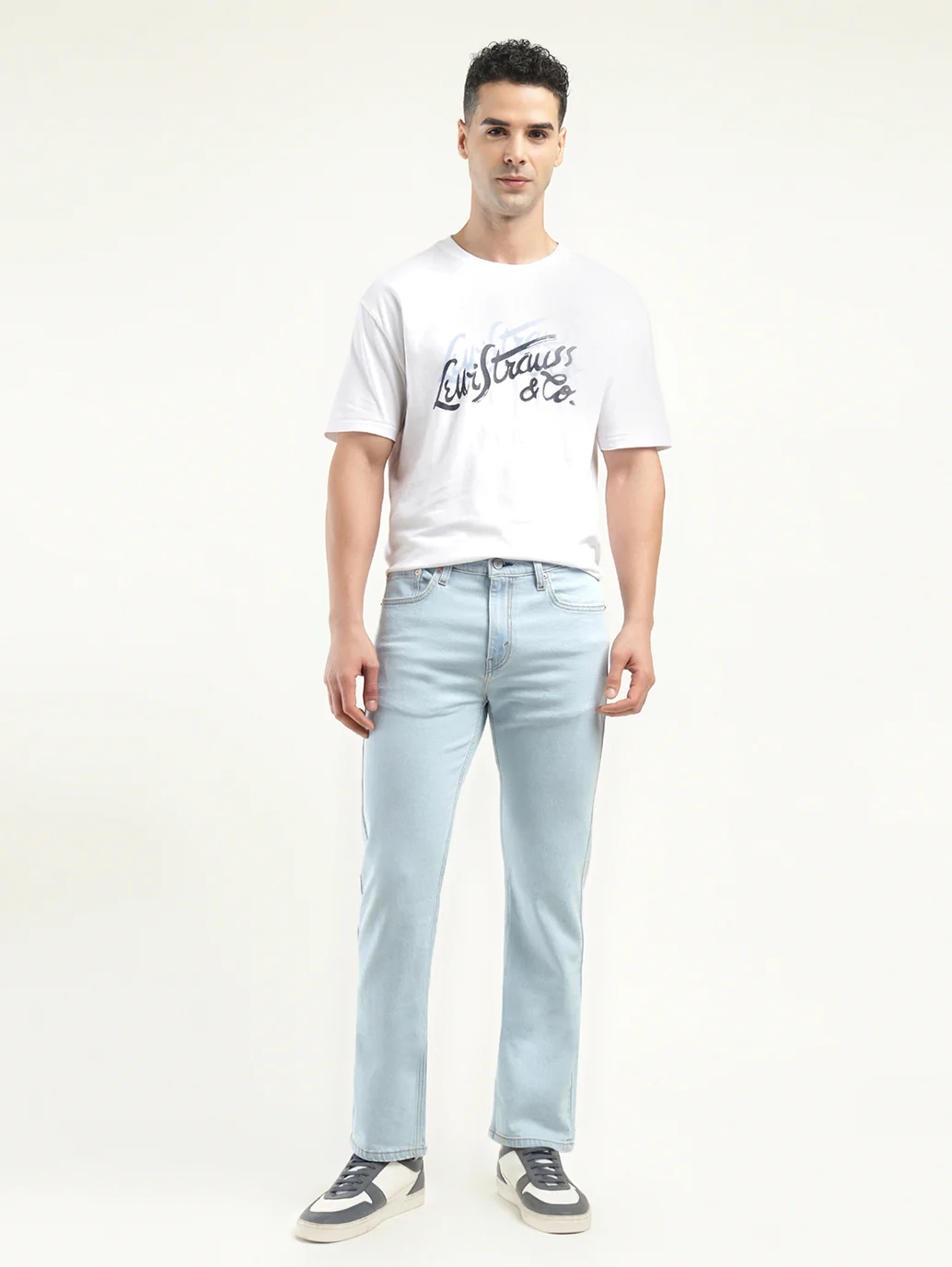 Men's 513 Light Indigo Slim Straight Fit Mid Rise Jeans - Image 2