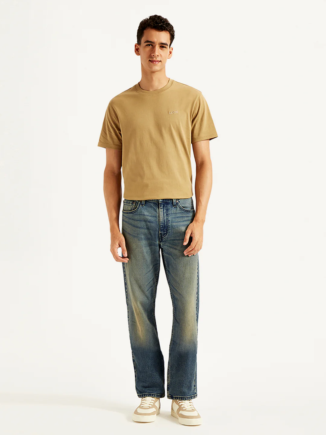 Men's 513 Blue Slim Straight Fit Mid Rise Jeans - Image 2