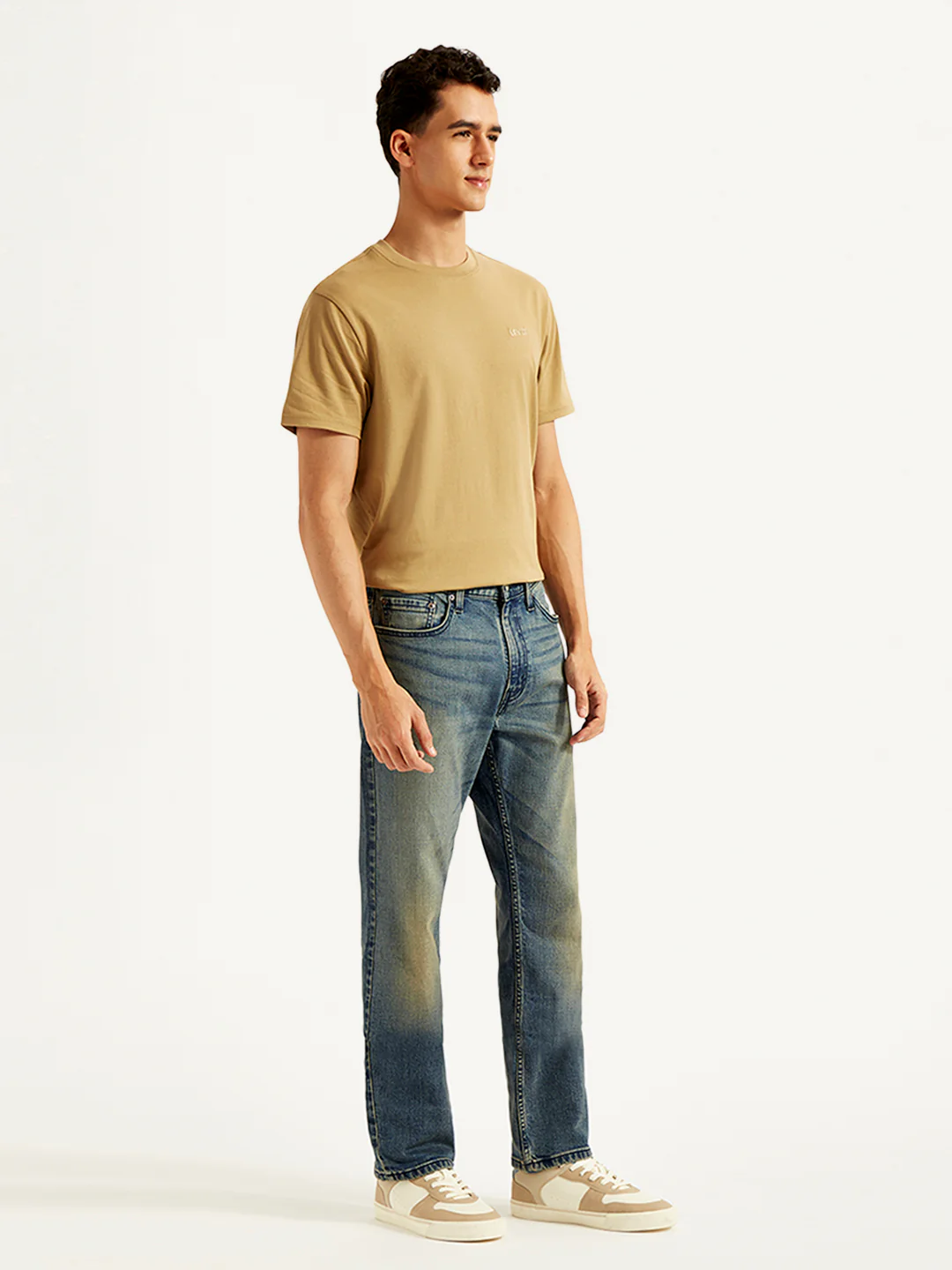 Men's 513 Blue Slim Straight Fit Mid Rise Jeans - Image 5