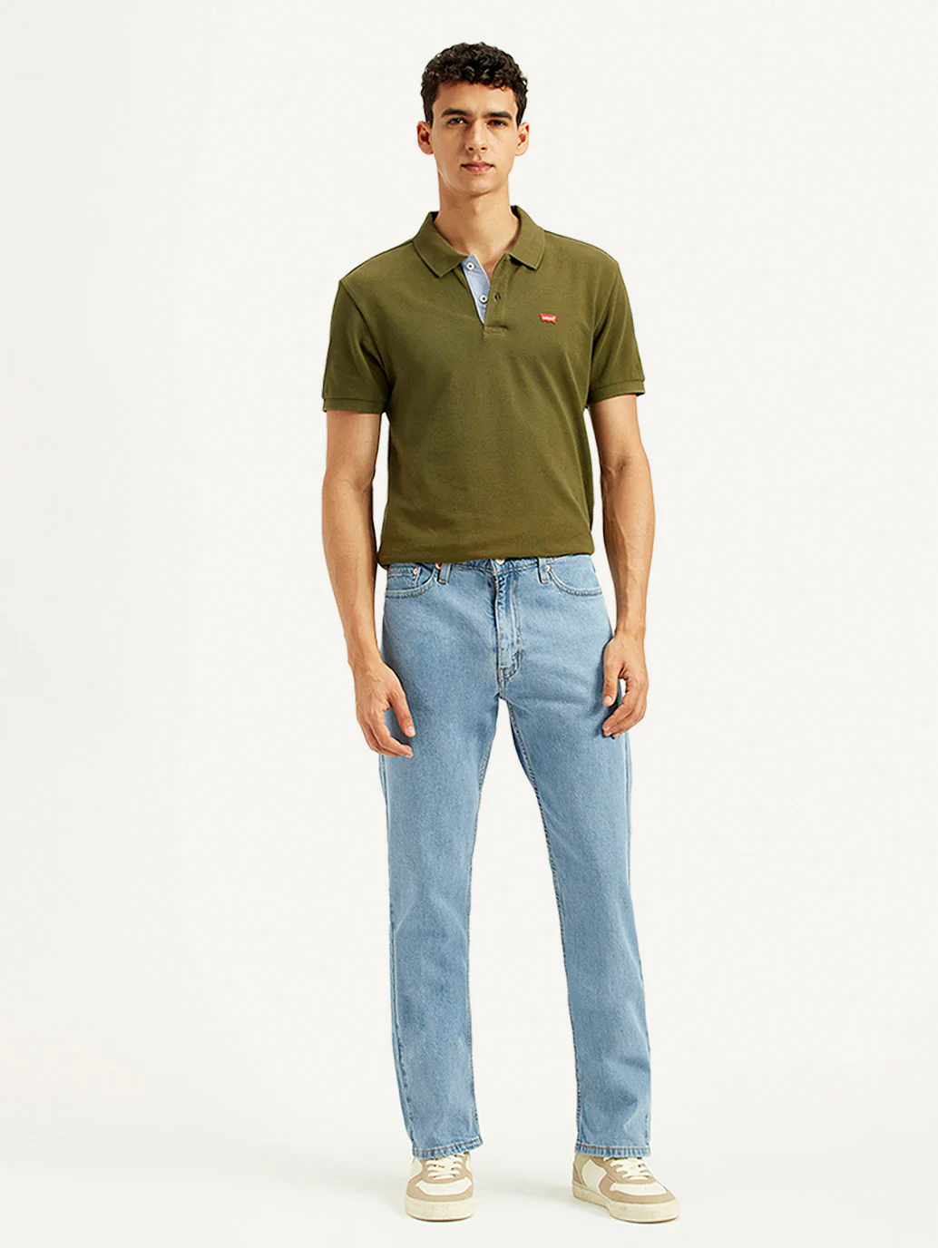 Men's 513 Light Blue Slim Straight Fit Mid Rise Jeans - Image 2