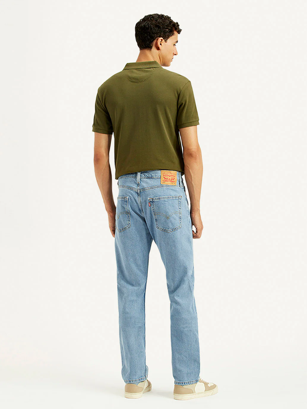 Men's 513 Light Blue Slim Straight Fit Mid Rise Jeans - Image 5