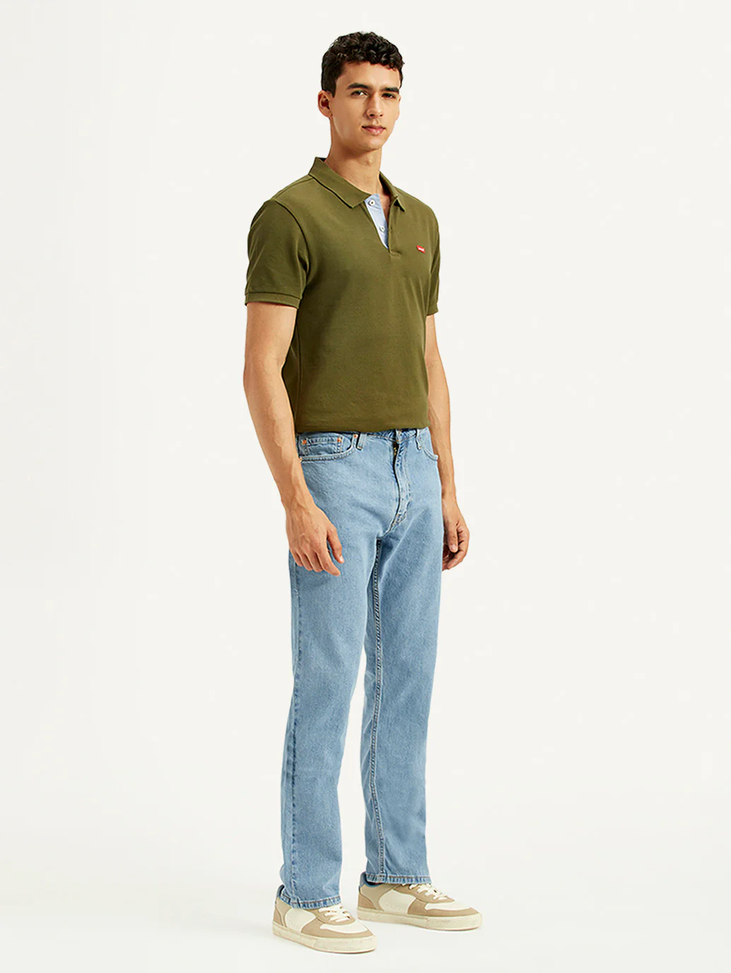 Men's 513 Light Blue Slim Straight Fit Mid Rise Jeans - Image 7
