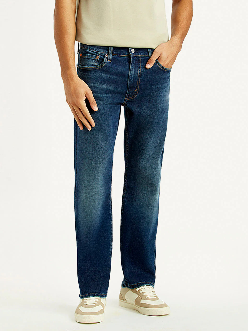 Men's 513 Dark Indigo Slim Straight Fit Mid Rise Jeans - Image 3