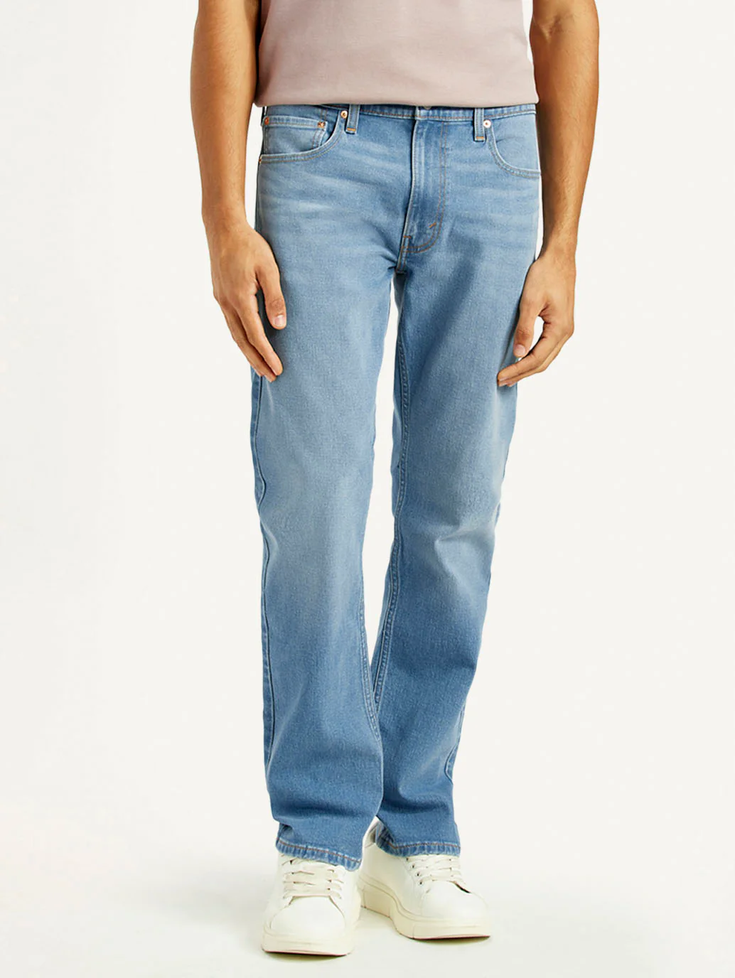 Men's 513 Med Indigo Slim Straight Fit Mid Rise Jeans - Image 3