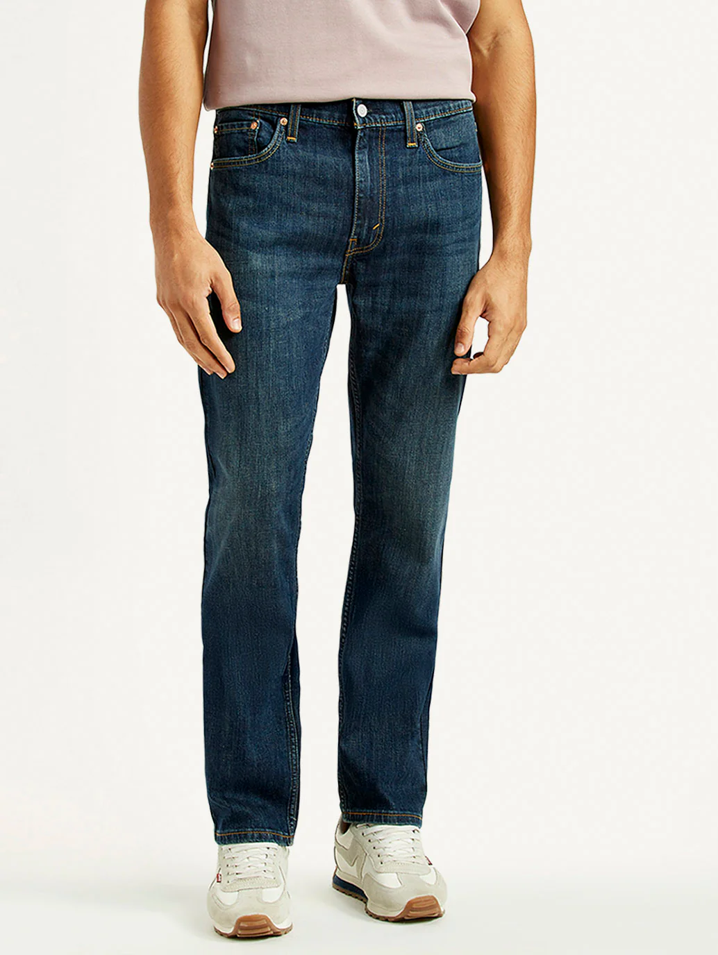Men's 513 Dark Indigo Slim Straight Fit Mid Rise Jeans - Image 3