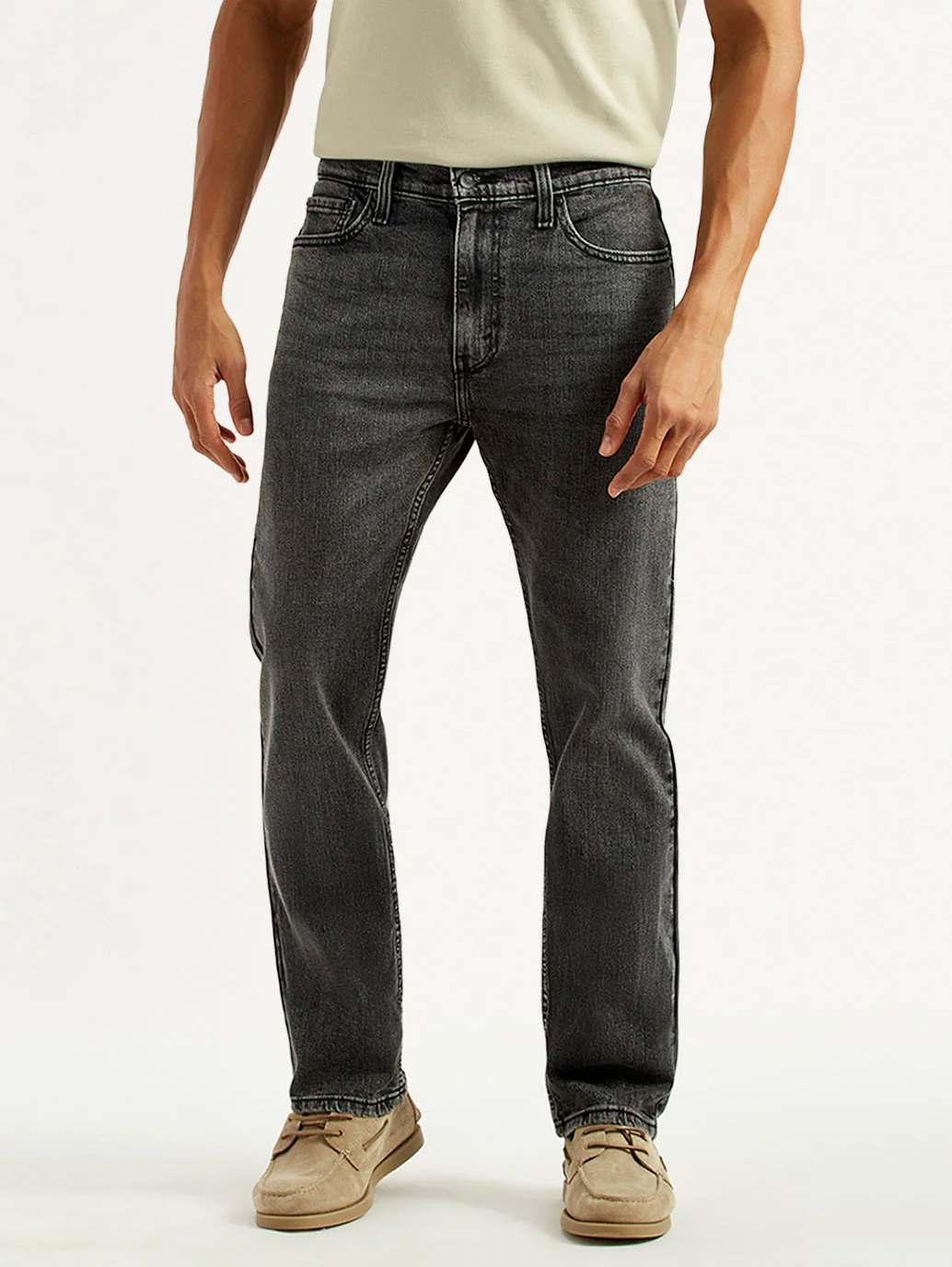 Men's 513 Black Slim Straight Fit Mid Rise Jeans - Image 2