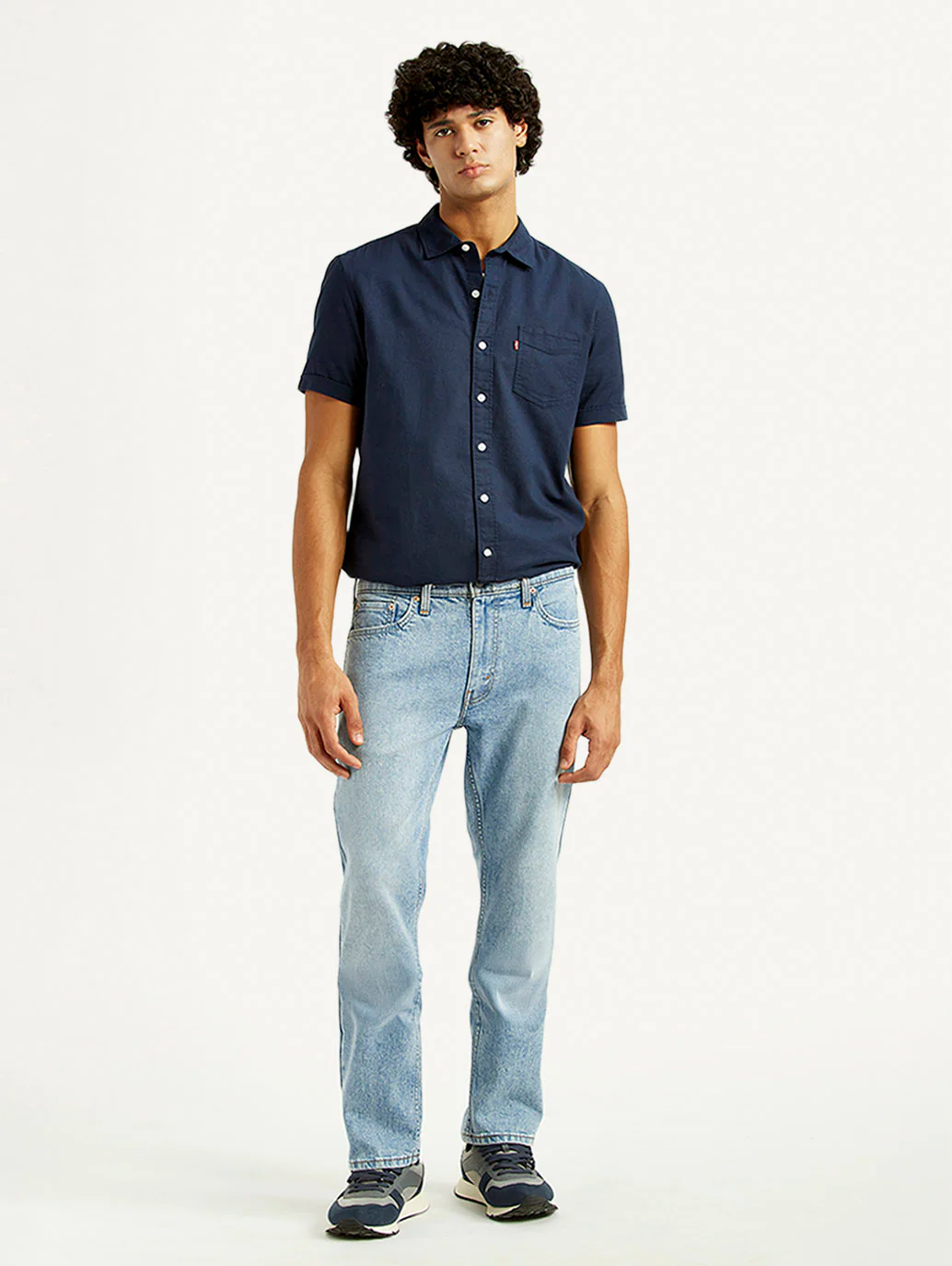 Men's 513 Light Indigo Slim Straight Fit Mid Rise Jeans - Image 2