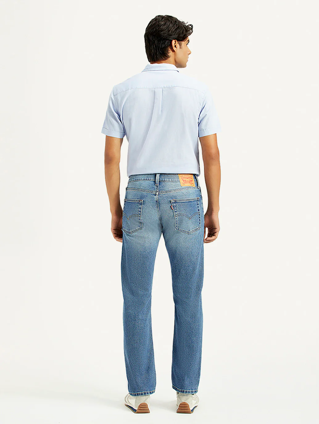 Men's 513 Med Indigo Slim Straight Fit Mid Rise Jeans - Image 5