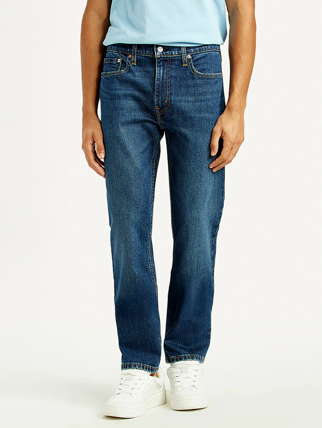 Men's 513 Dark Indigo Slim Straight Fit Mid Rise Jeans - Image 2