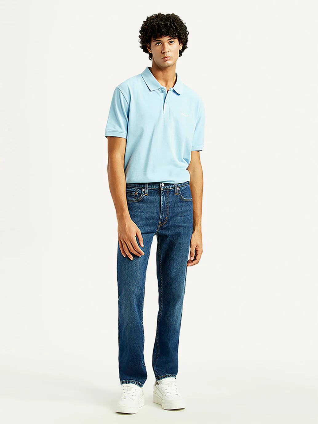 Men's 513 Dark Indigo Slim Straight Fit Mid Rise Jeans - Image 7