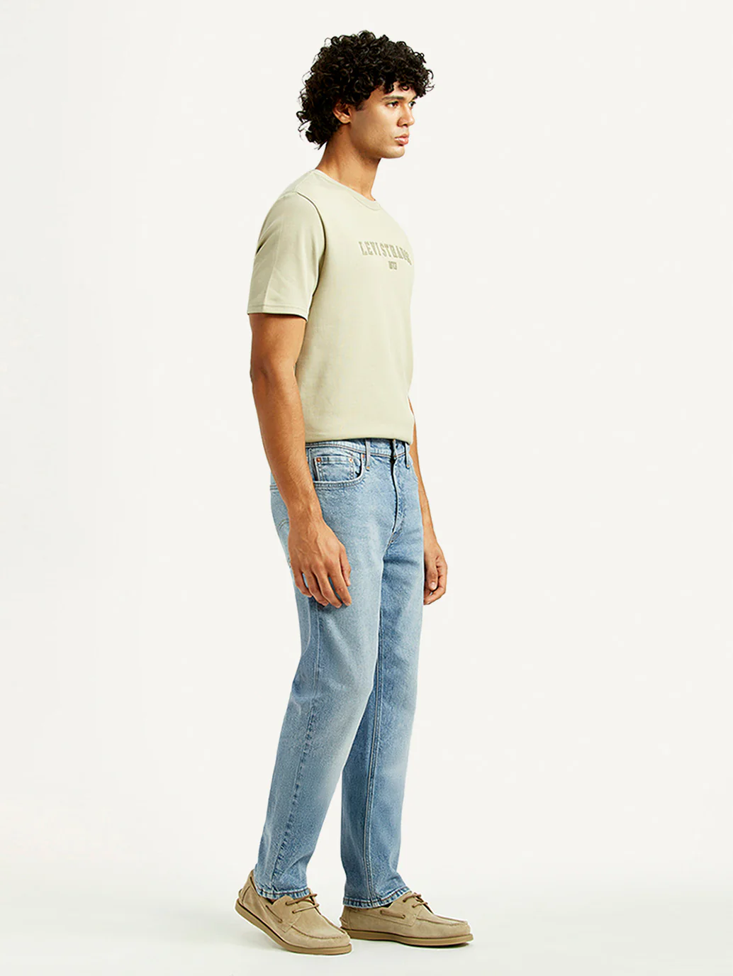 Men's 513 Light Indigo Slim Straight Fit Mid Rise Jeans - Image 6