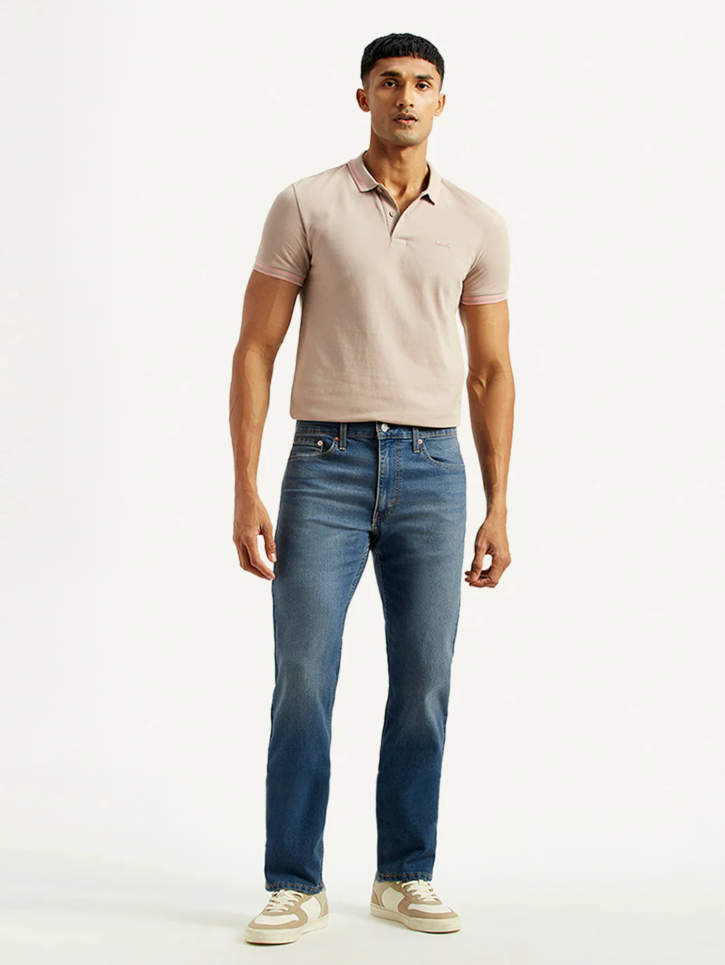 Men's 513 Med Indigo Slim Straight Fit Mid Rise Jeans - Image 7