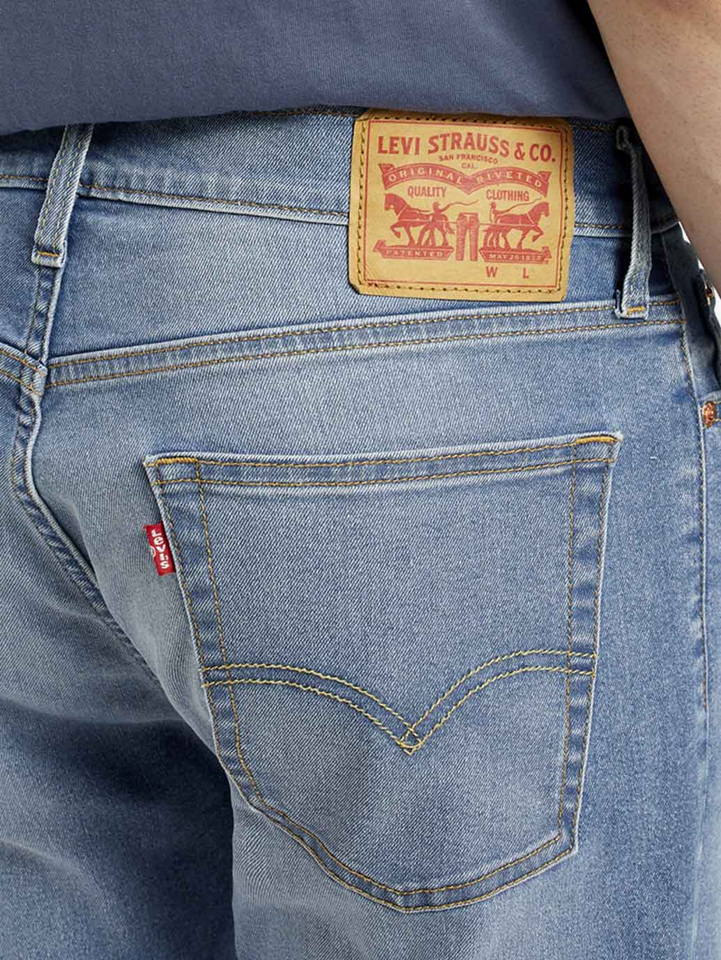 Men's 513 Light Indigo Slim Straight Fit Mid Rise Jeans - Image 6