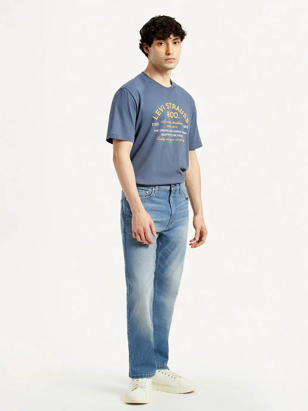 Men's 513 Light Indigo Slim Straight Fit Mid Rise Jeans - Image 7