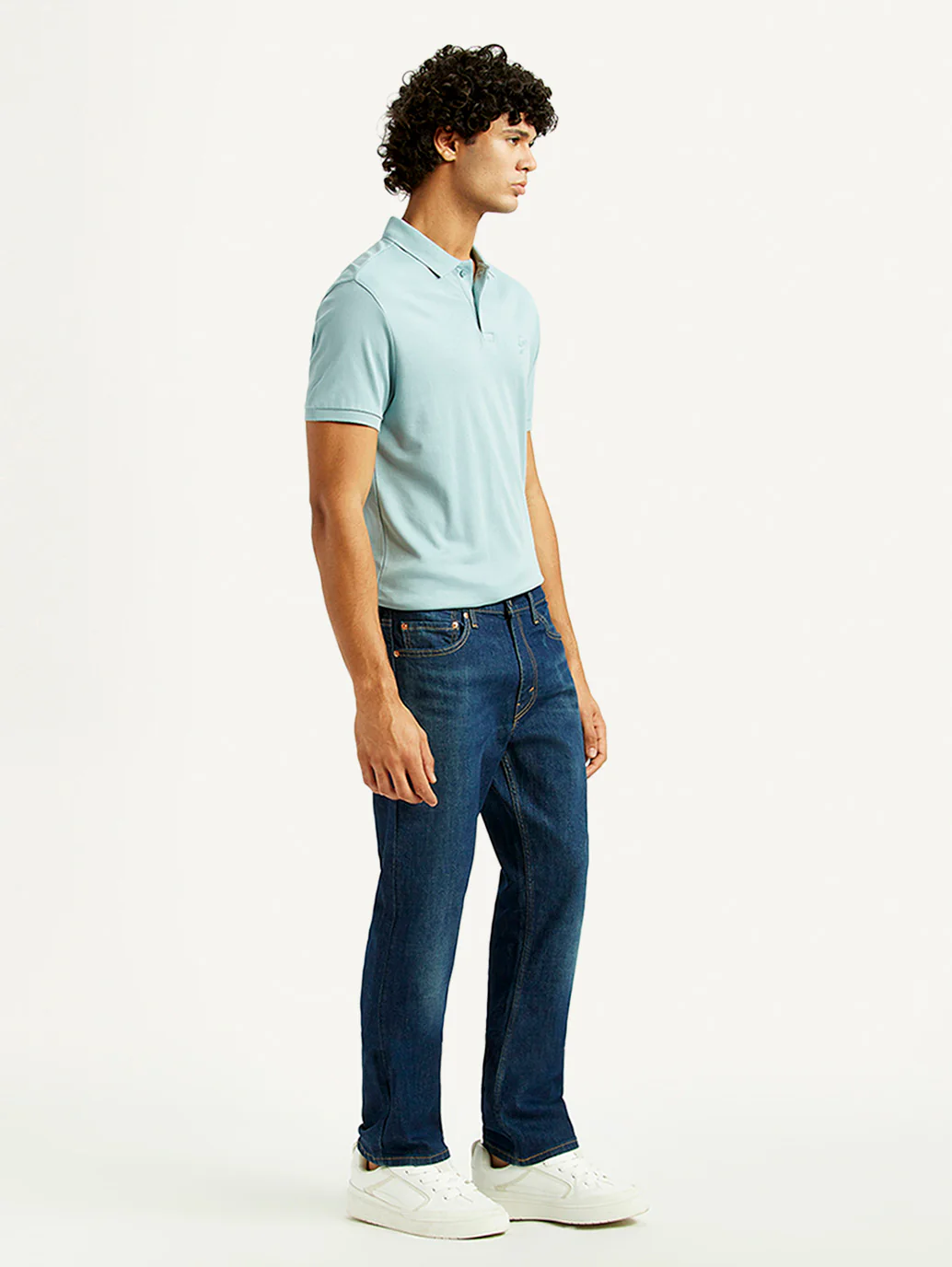 Men's 513 Dark Indigo Slim Straight Fit Mid Rise Jeans - Image 7