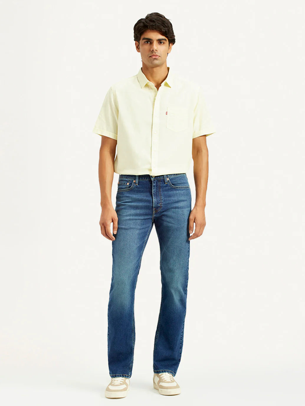 Men's 513 Dark Indigo Slim Straight Fit Mid Rise Jeans