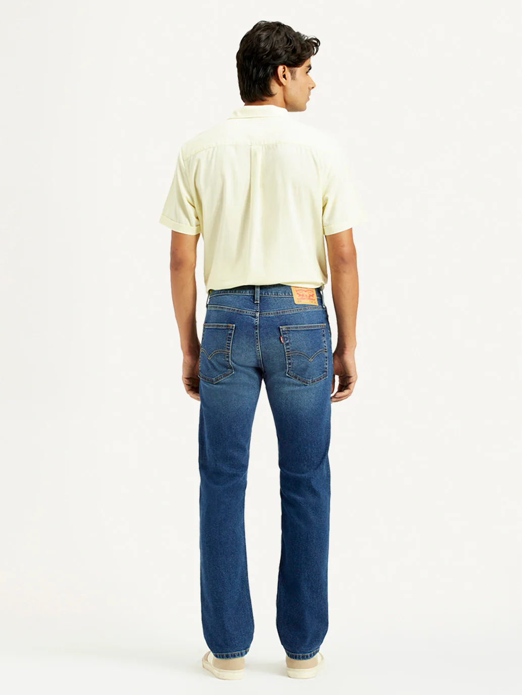 Men's 513 Dark Indigo Slim Straight Fit Mid Rise Jeans - Image 5