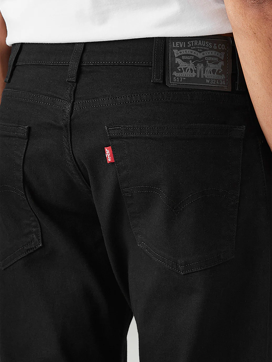 Men's 517 Black Bootcut Fit Mid Rise Jeans - Image 4