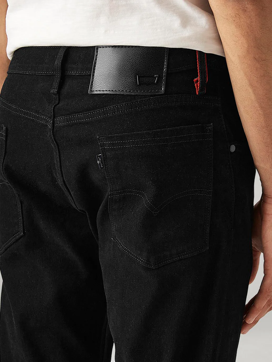 Men's 517 Black Bootcut Fit Mid Rise Redloop Jeans - Image 5