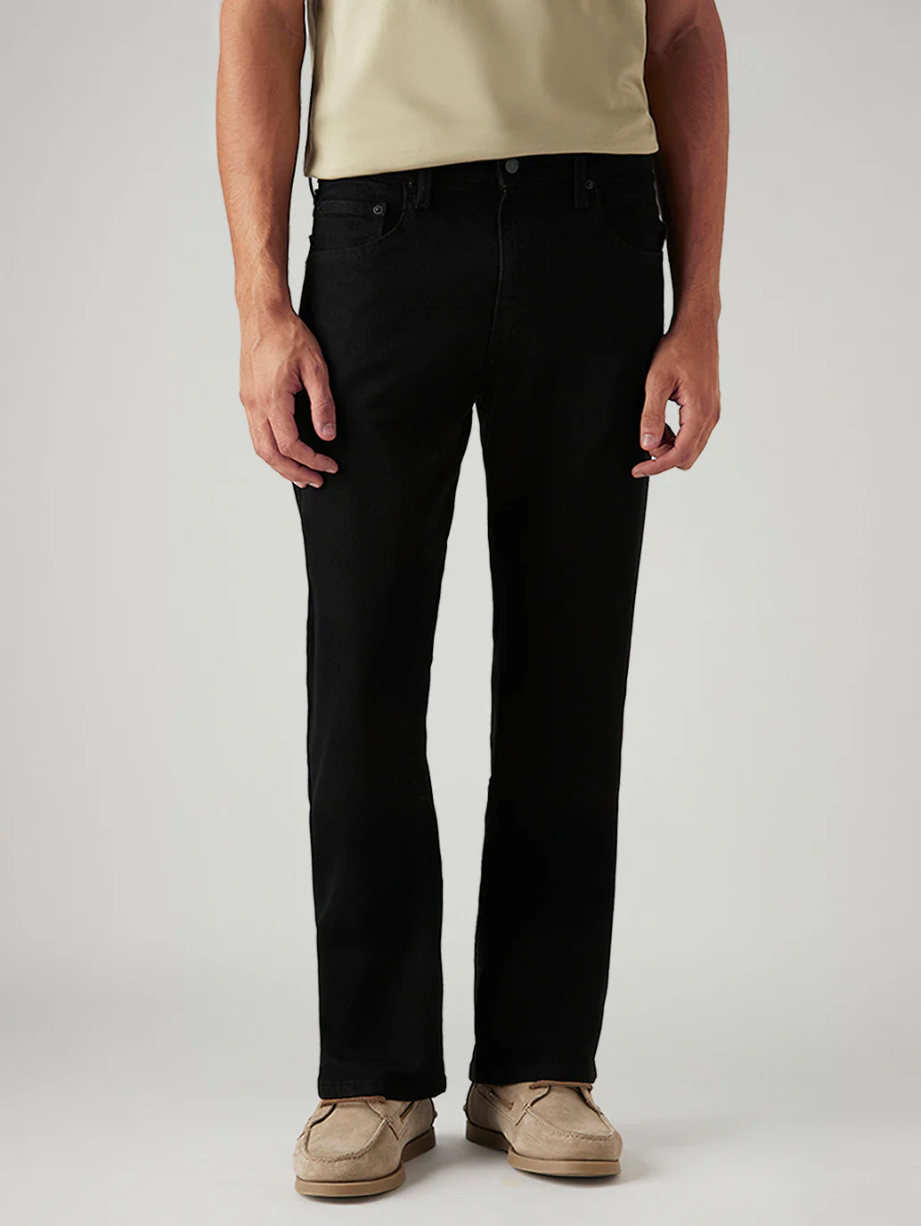 Men's 517 Black Bootcut Mid Rise Jeans - Image 2