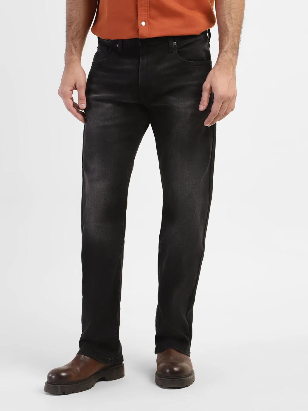 Men's 517 Black Bootcut Fit Mid Rise Jeans - Image 2