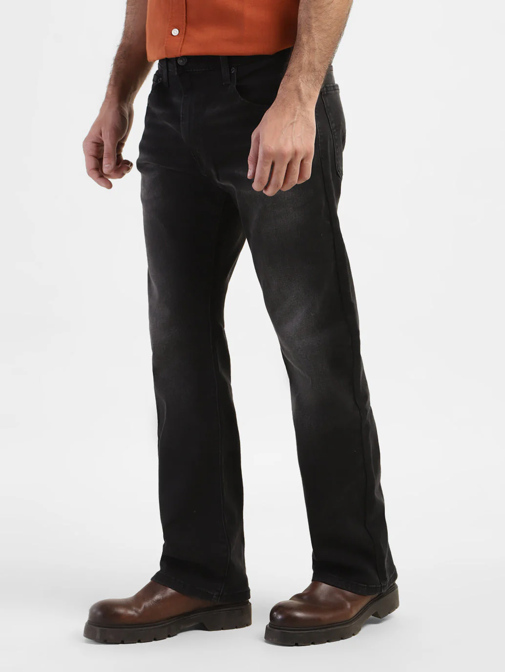 Men's 517 Black Bootcut Fit Mid Rise Jeans - Image 5