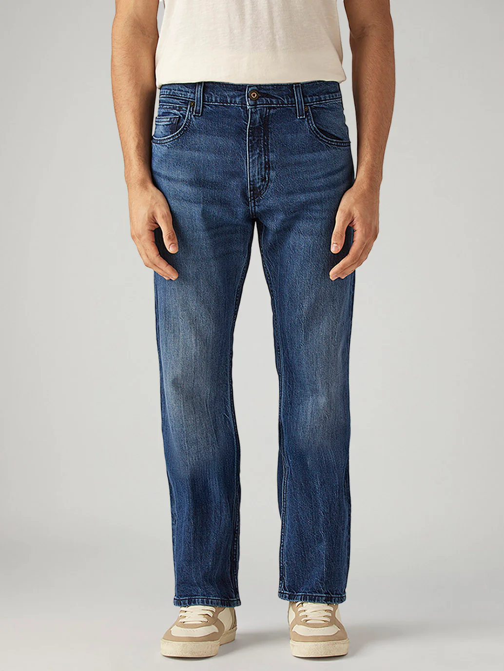 Men's 517 Blue Bootcut Fit Mid Rise Hyper Stretch Jeans - Image 2