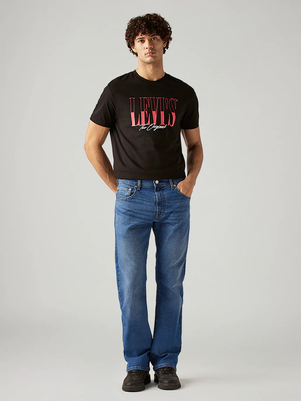 Men's 517 Blue Bootcut Fit Mid Rise Jeans