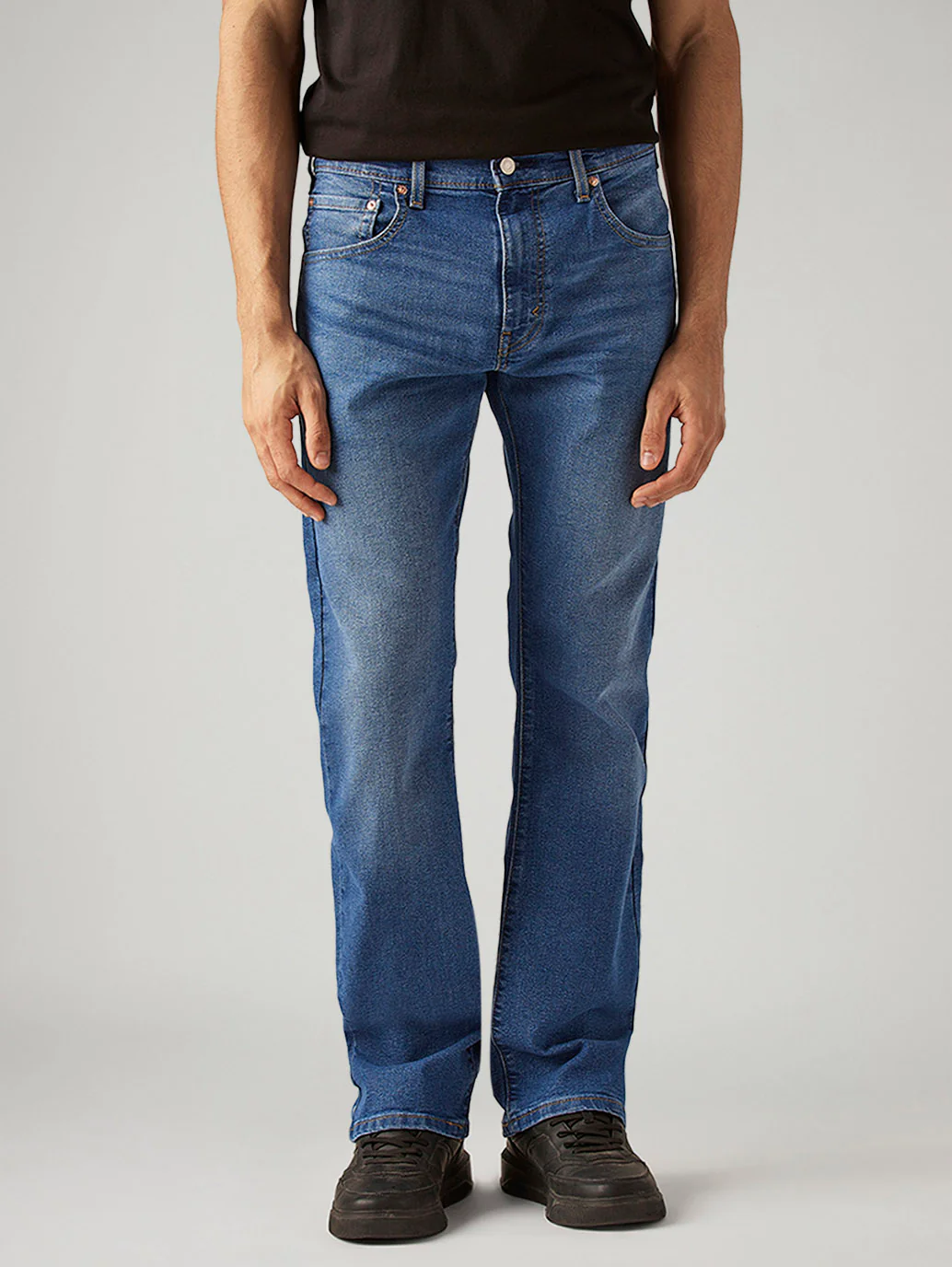 Men's 517 Blue Bootcut Fit Mid Rise Jeans - Image 2